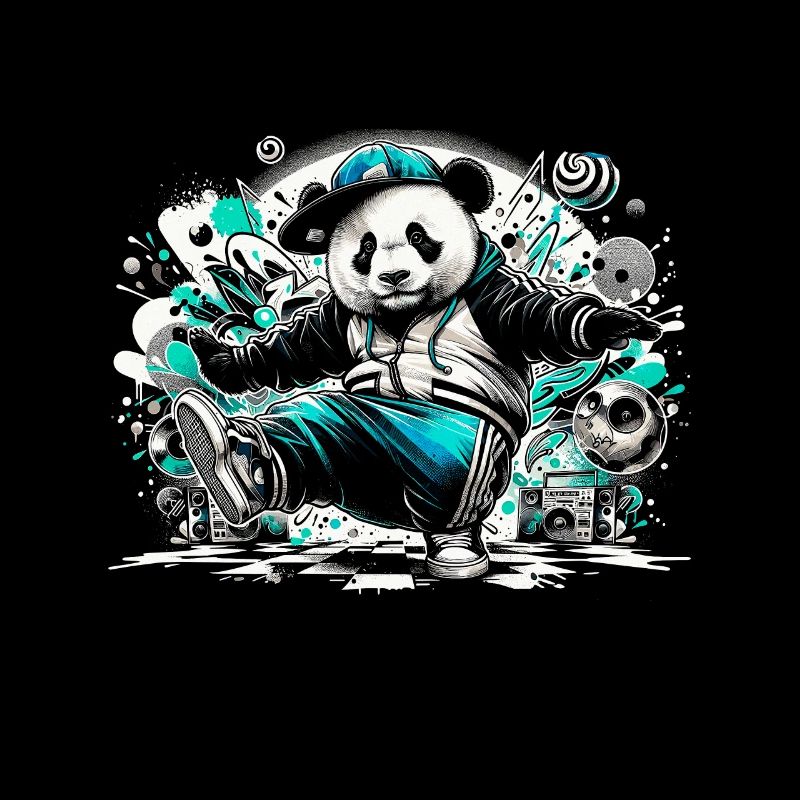 Breakdancing Breakdance Panda