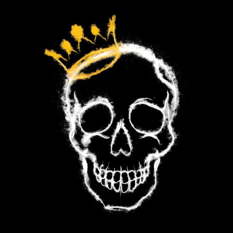 crâne avec une couronne