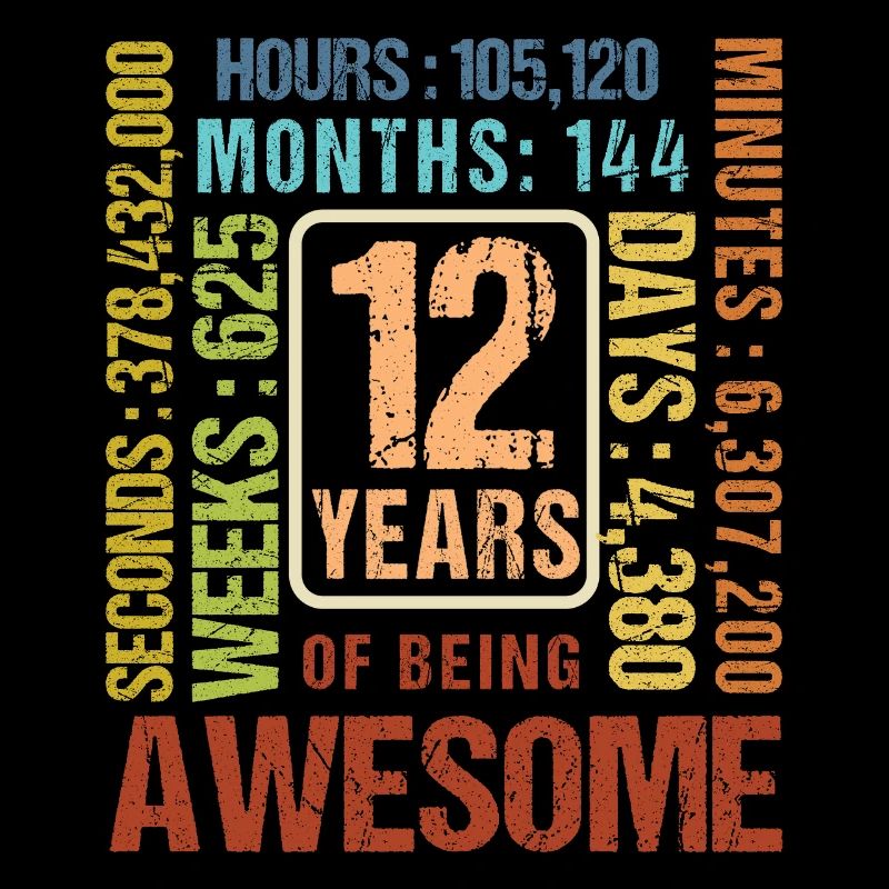 12 ans ! Cadeau d’anniversaire 12e anniversaire