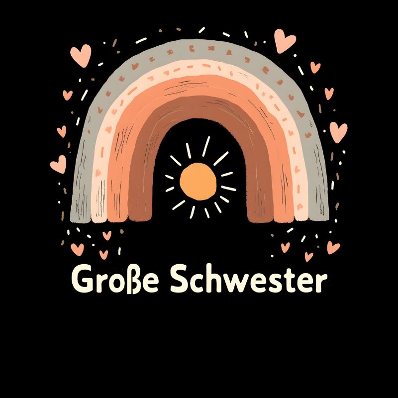 Große Schwester Regenbogen Boho