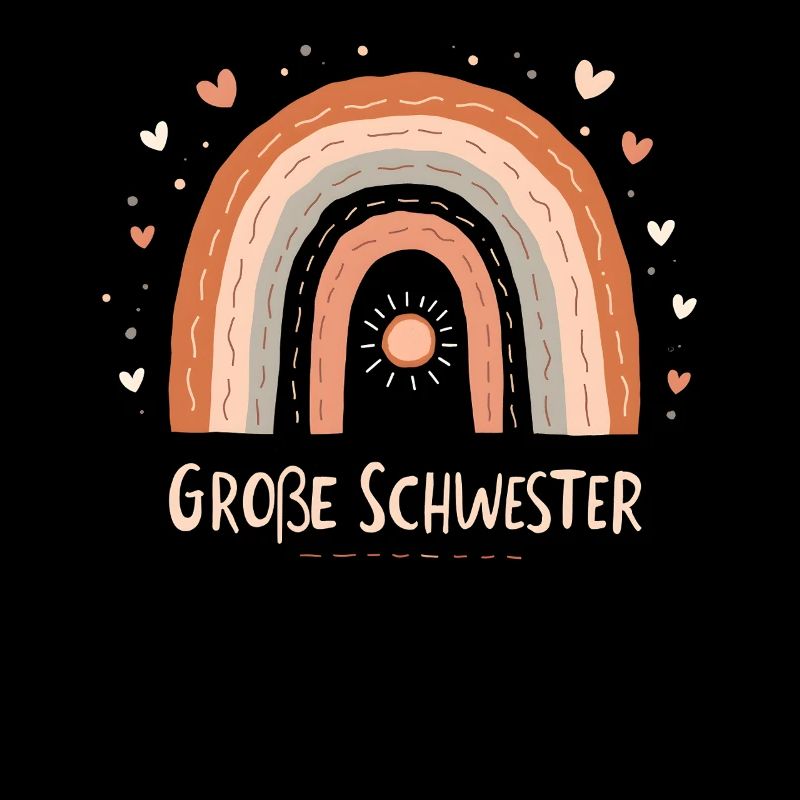 Große Schwester Regenbogen Boho