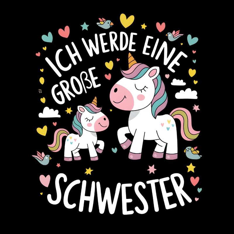 Ich werde eine große Schwester Einhorn