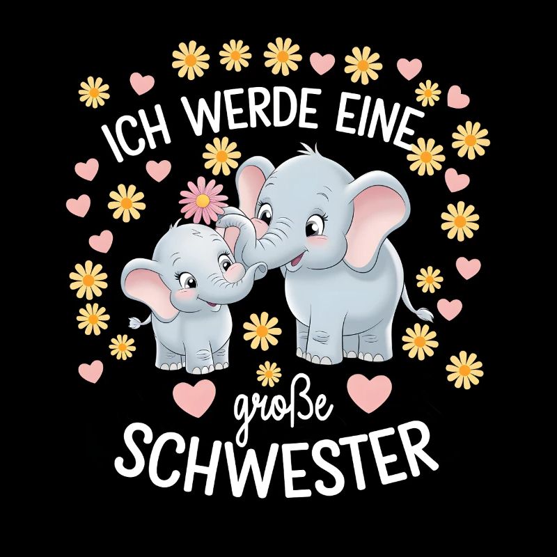 Ich werde eine große Schwester Elefant