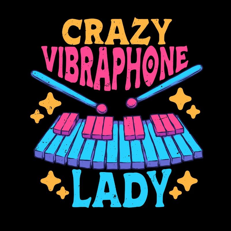 Vibraphon Marimba Crazy Vibraphone Lady