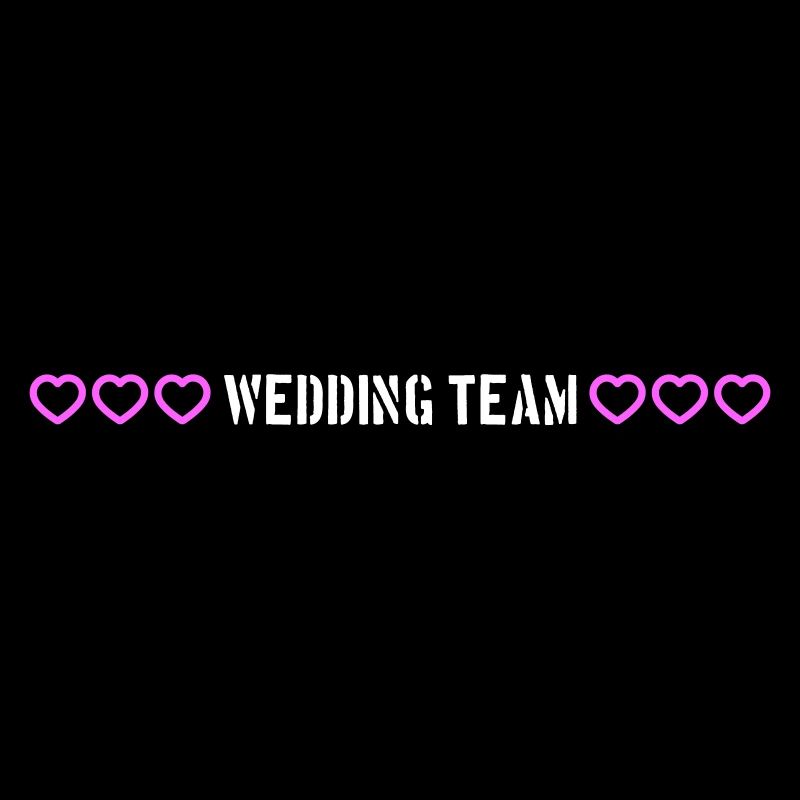 Coeurs d’équipe de mariage