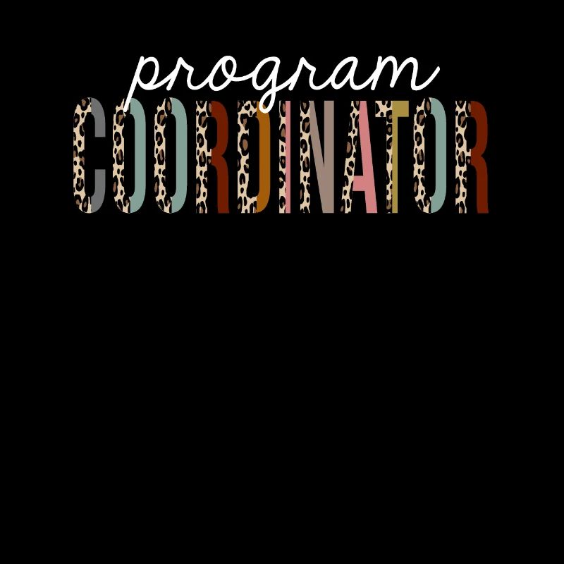 Program Coordinator Leopard Print Funny Gift