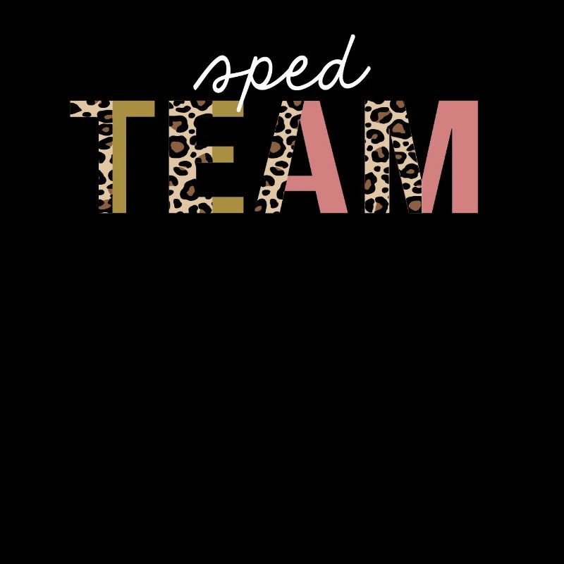 SPED Team Leopard Print Lustiges Geschenk