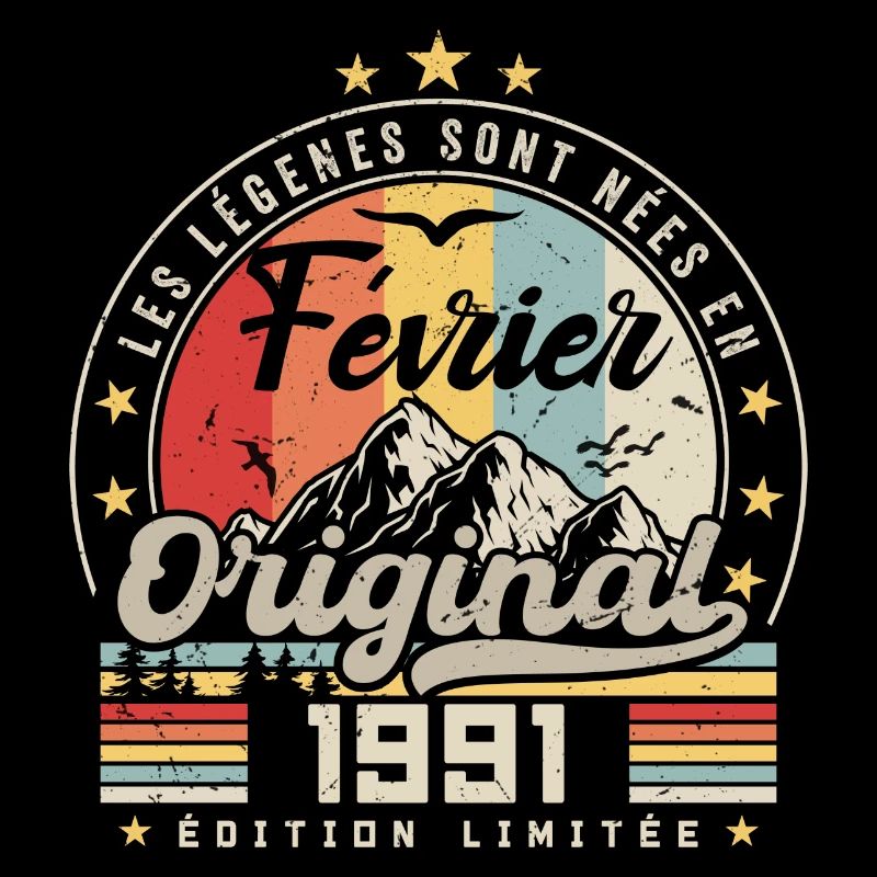 Février 1991 Cadeau 33e Anniversaire Février 1991