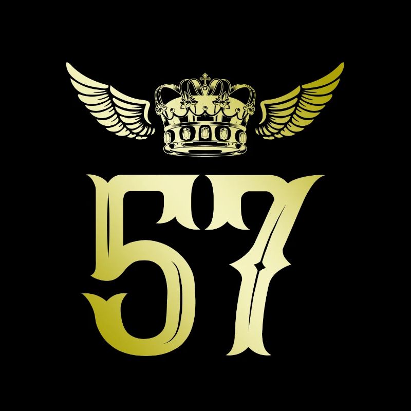 57 Couronne de numéro