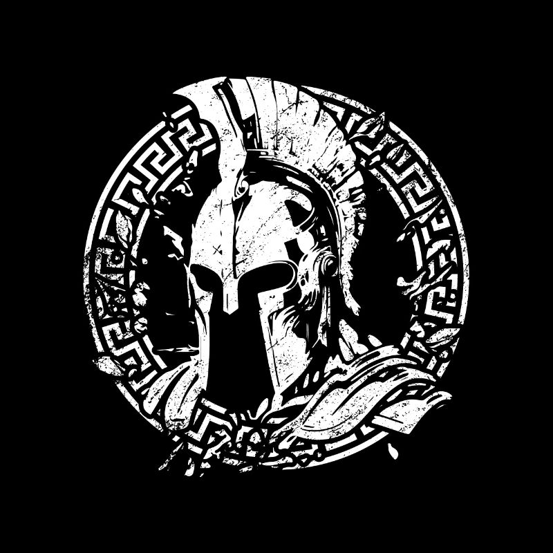 Sparta Helmet Symbol Warrior Logo Gladiator