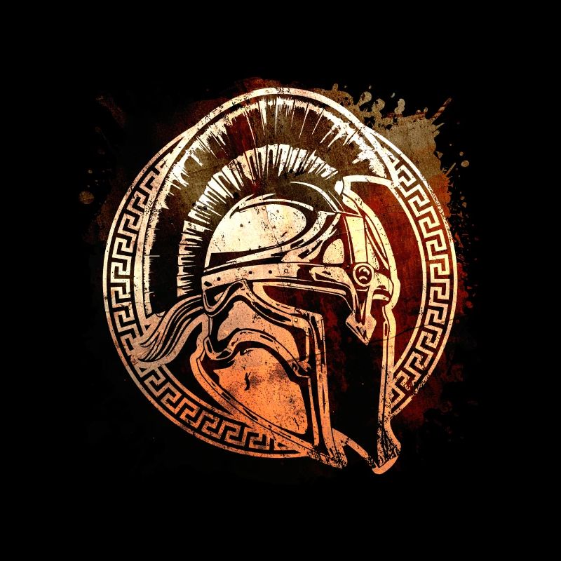Spartaner Helm Symbol Krieger Gladiator