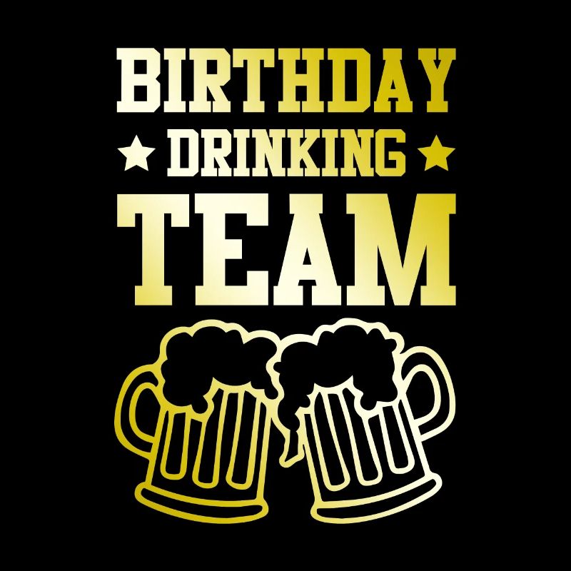 Équipe de beuverie d’anniversaire