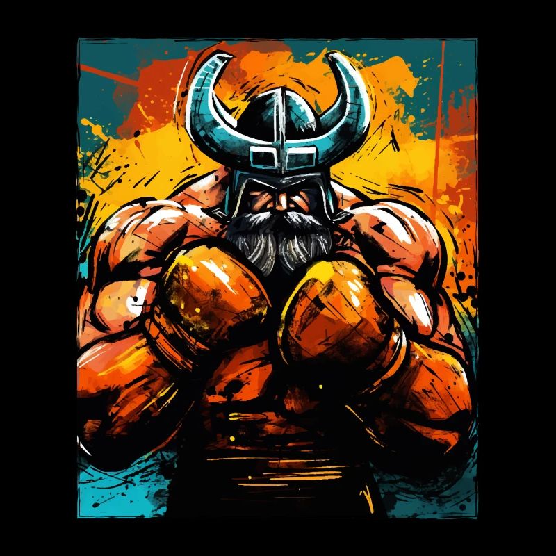 Wikinger Boxer Kämpfer Odin