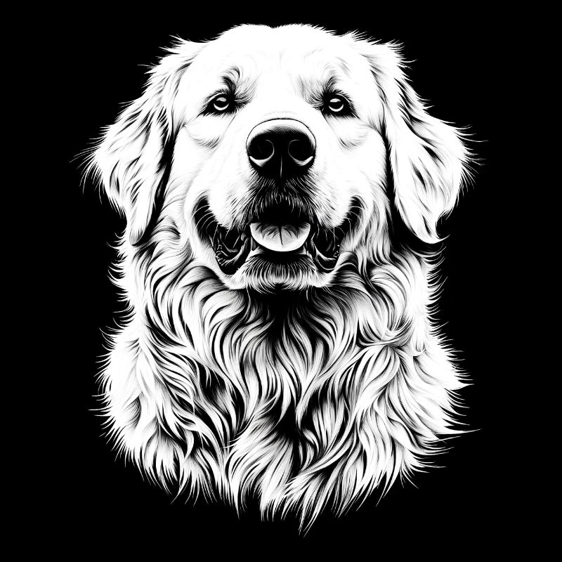 Great Pyrenees Portrait Pyrenäenberghund Hunde