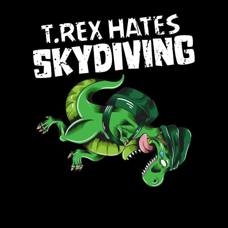 Skydive T Rex déteste Skydiving Dino Outfit Drôle