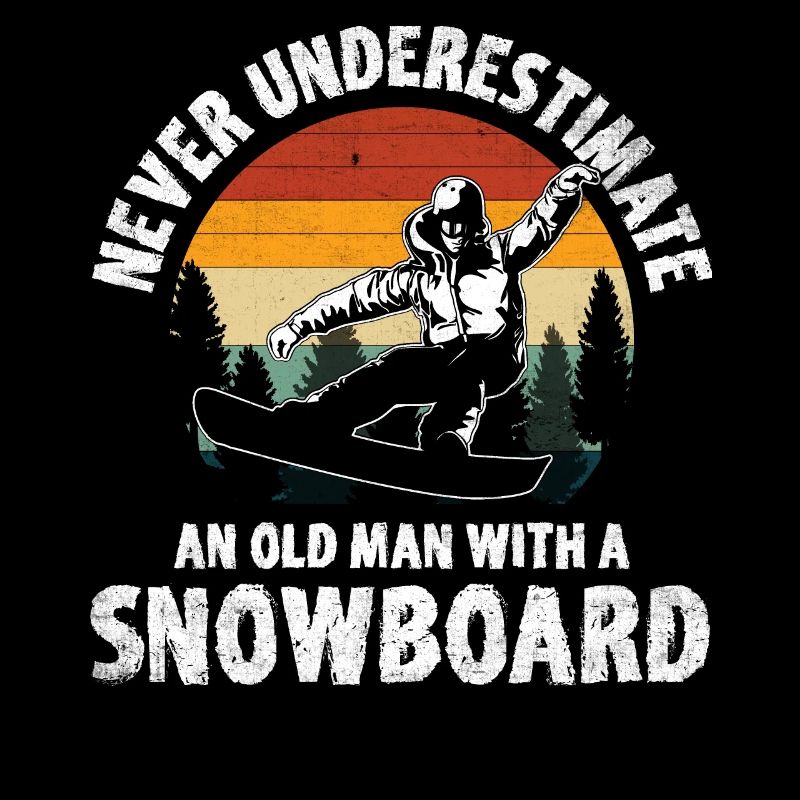 Never Underestimate An Old Man With A Snowboard
