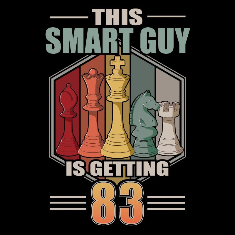 Smart Guy Is Getting 83 Retro Schach 83 Geburtstag