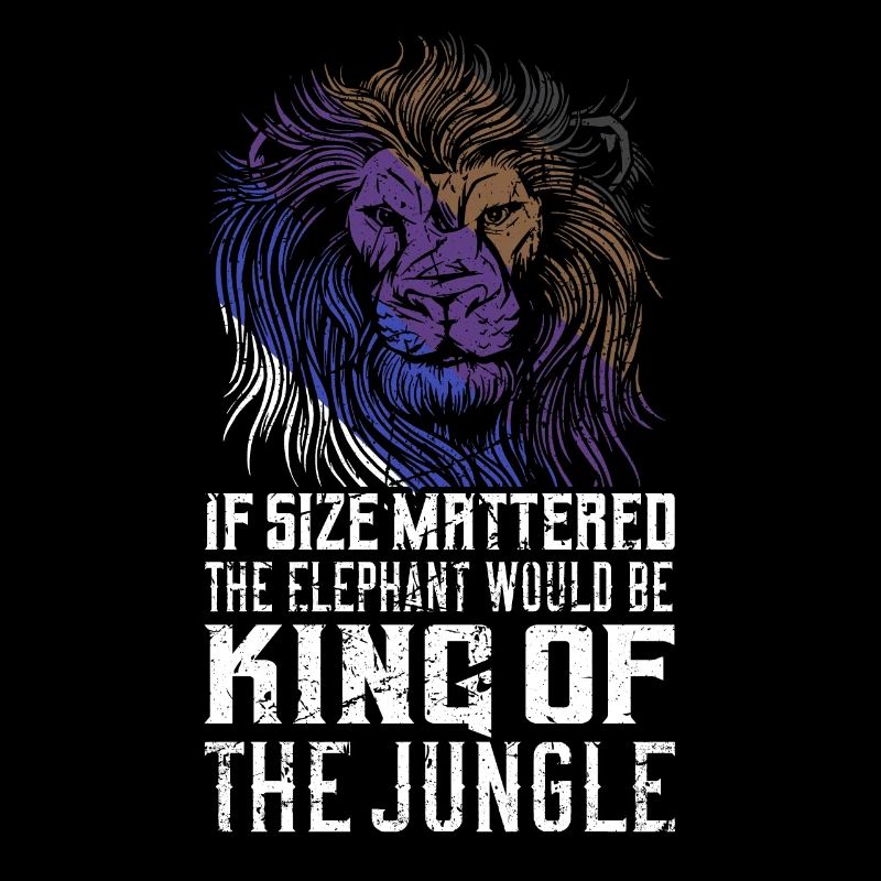 Size Dont Matter Cool Lion Jiu Jitsu