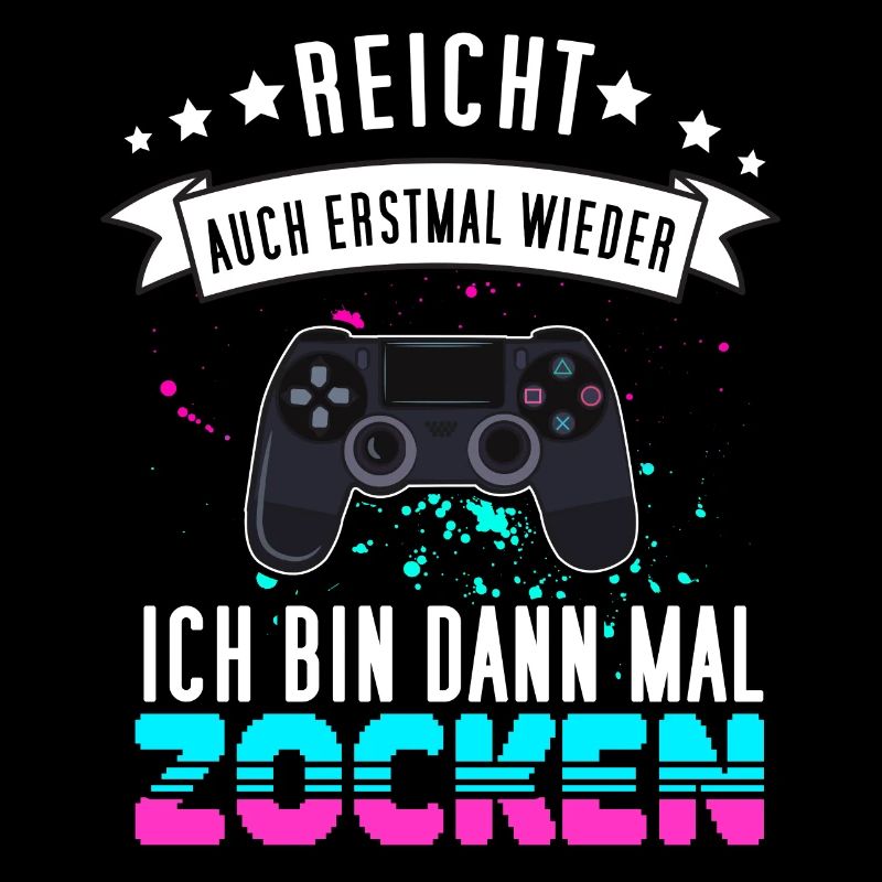 Gamer Design mit Controller - Funny Gaming Gamepad