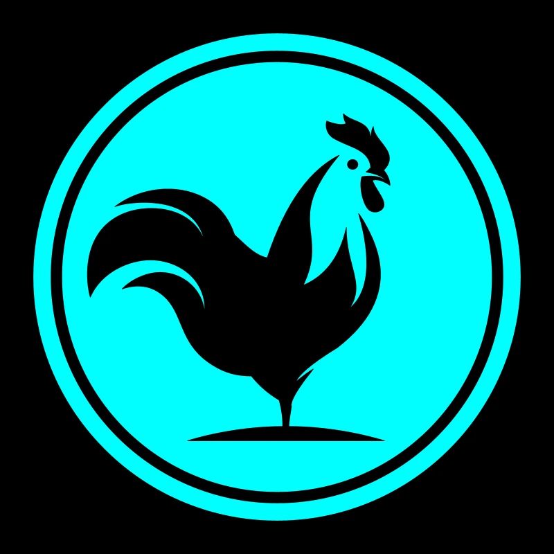 Cercle d'animaux coq