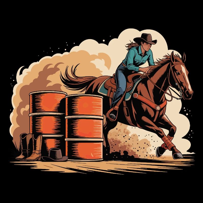 Barrel Racer Rodeo