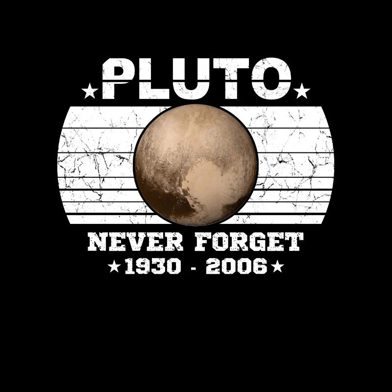 Never Forget Pluto Shirt Vintage Planet Pluto