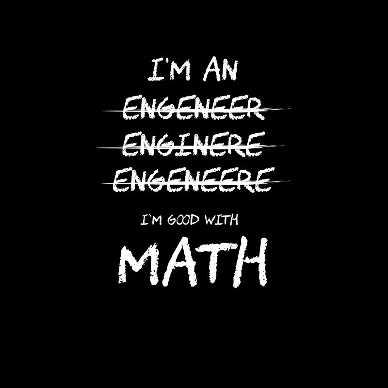 Ich bin gut mit Math Engineer Science Nerd Geschenk