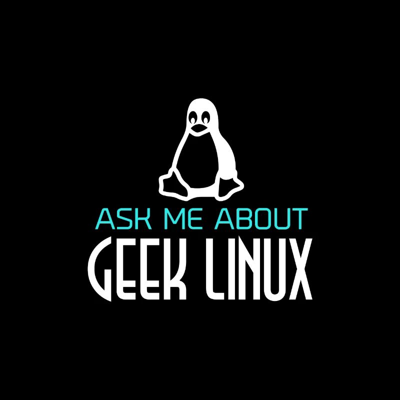 Geek Linux Pinguin Computer Nerd IT PC