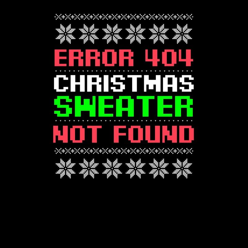 Programmierer Weihnachten hässlicher Pullover nicht gefunden Geschenk