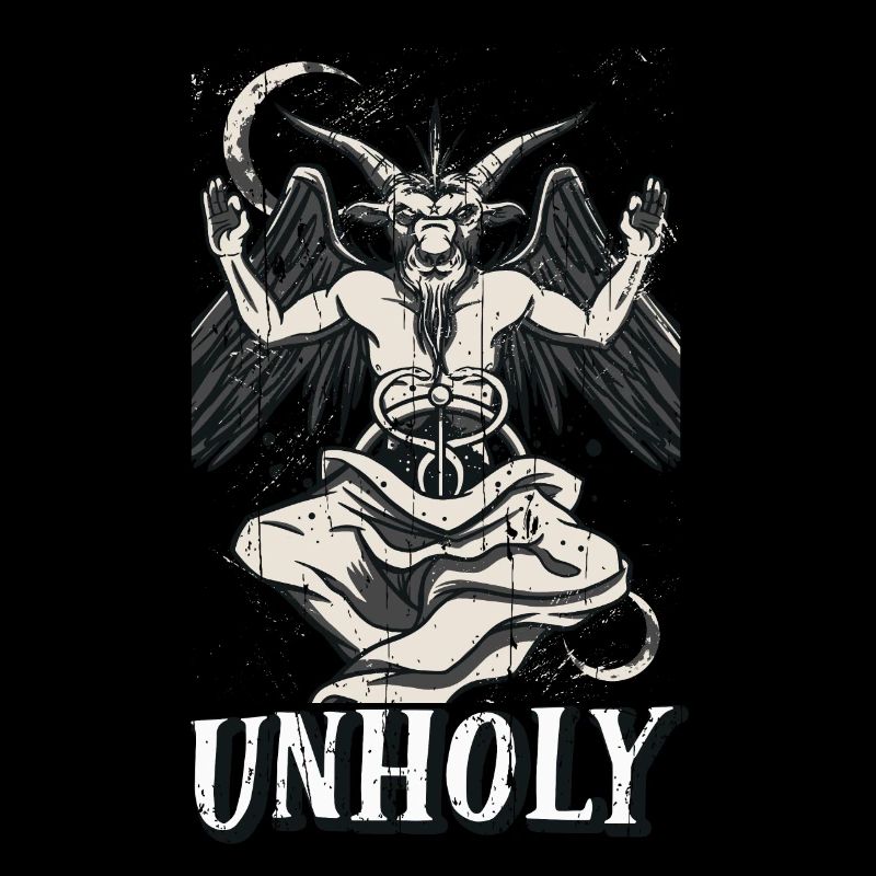 Baphomet Devil Tarot Card Occulte Gothique Impie