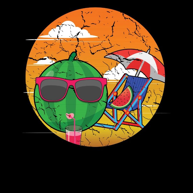 Mignonne plage de pastèque 2022 Tropical Hello Summer