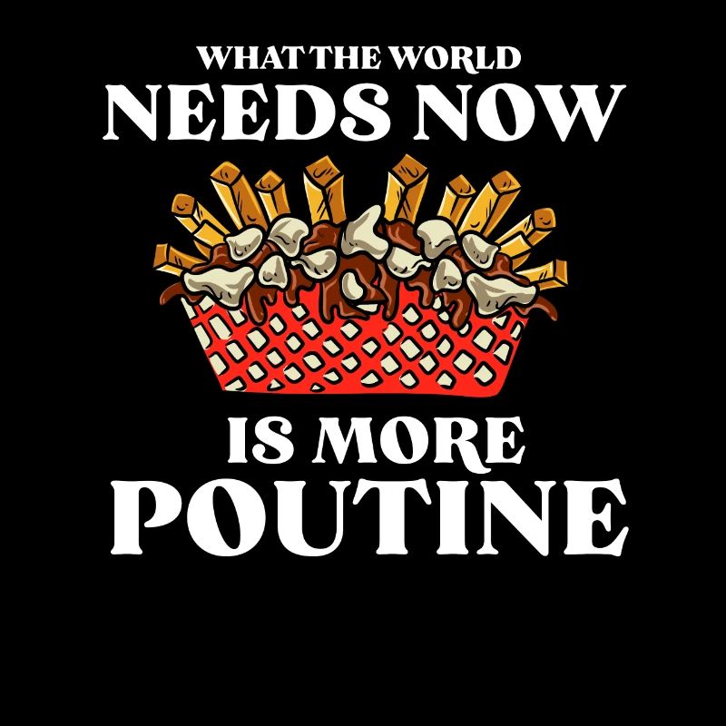 Kanadische Poutine Pommes Frites Mittagessen