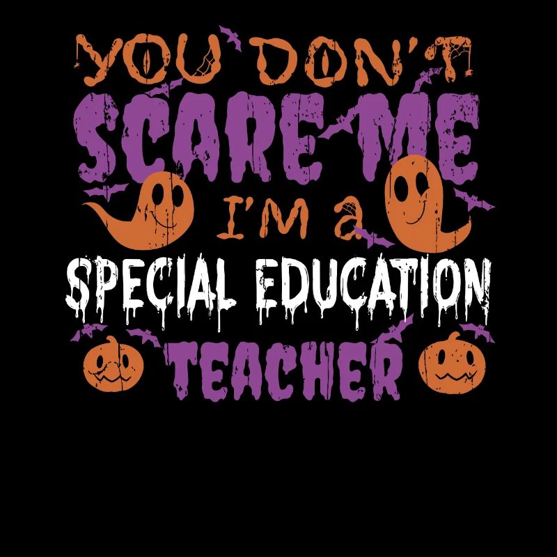 Ghost Pumpkin Enseignant d’éducation spéciale Halloween