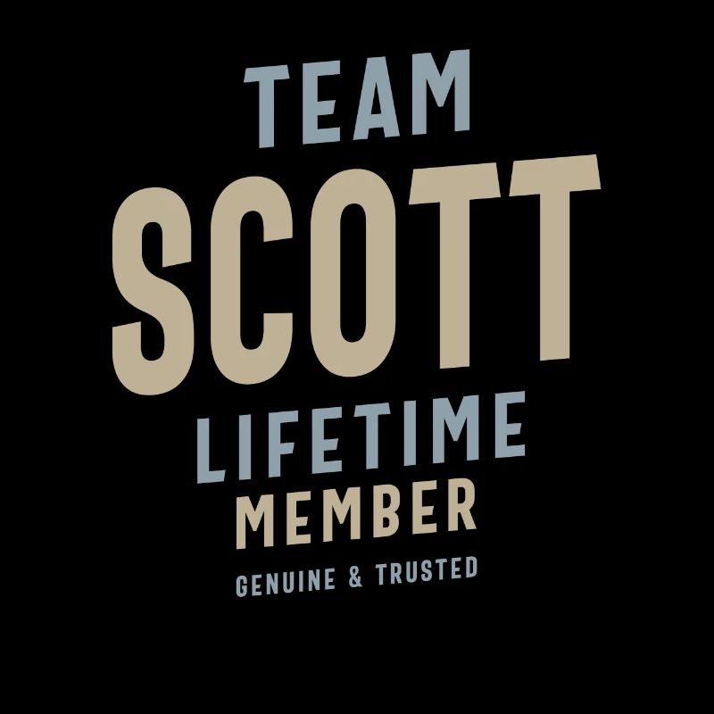 Team Scott Lifetime Member Personalized Name