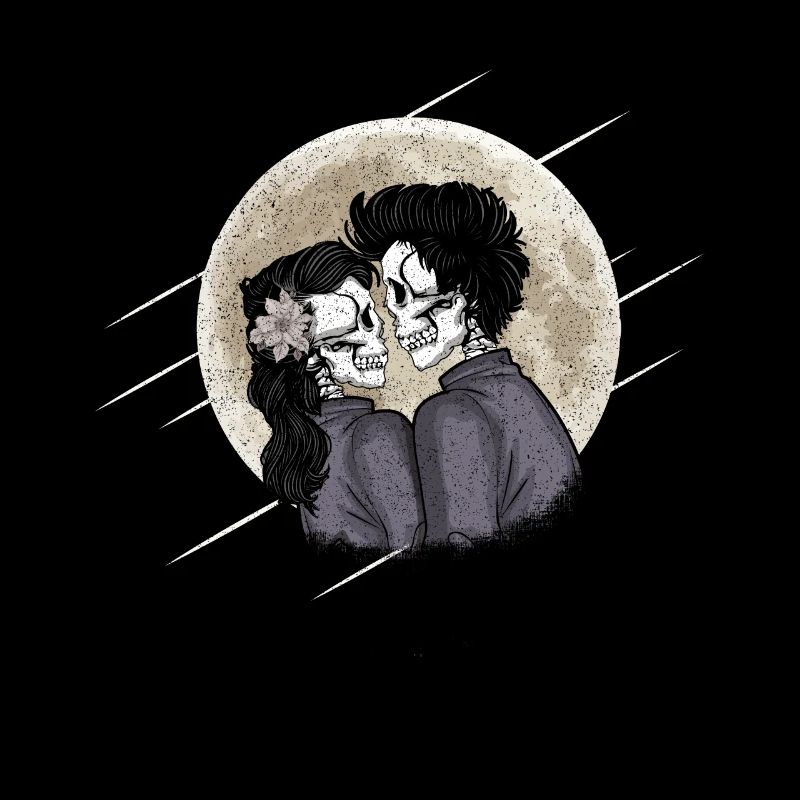 Goth Skeleton Lovers Tarot Gothic Halloween