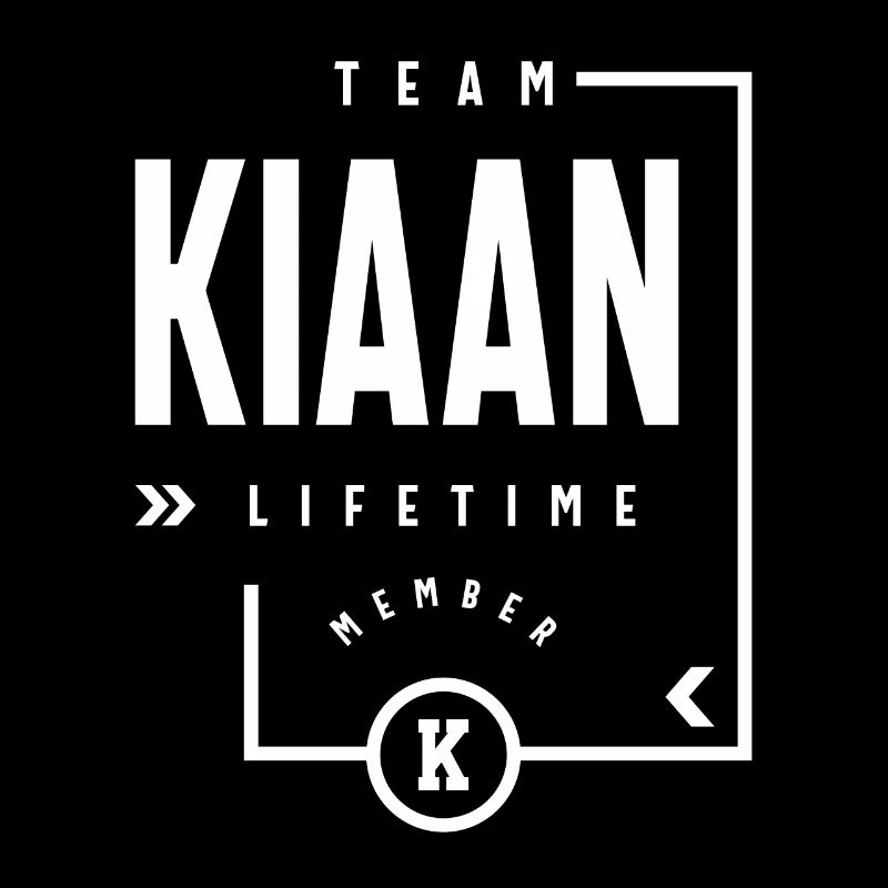 Team Kiaan Lebenslanges Mitglied Personalisierter Name
