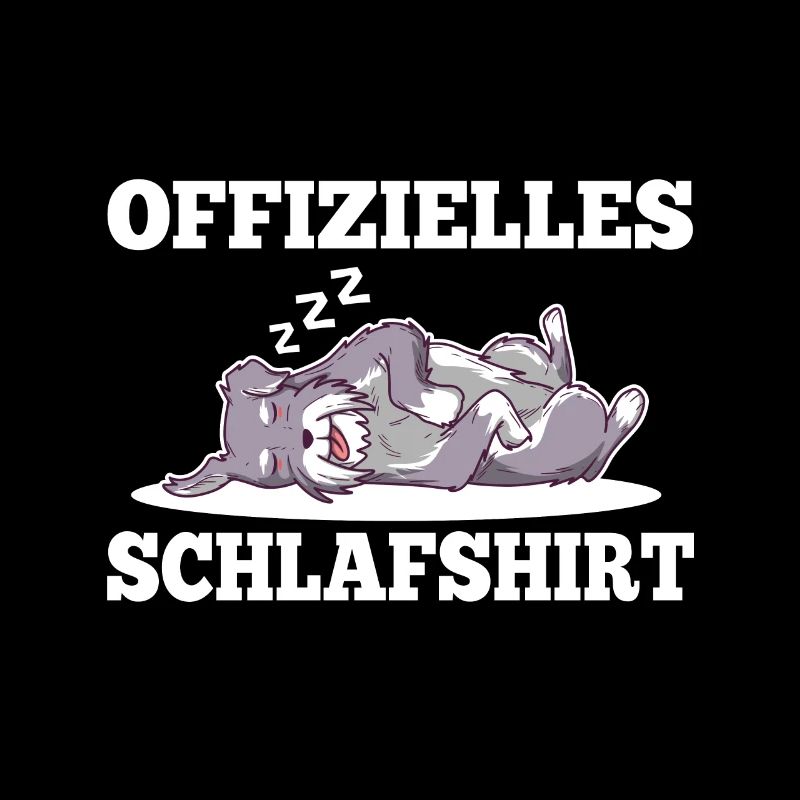 Offizielles schlafshirt Schnauzer