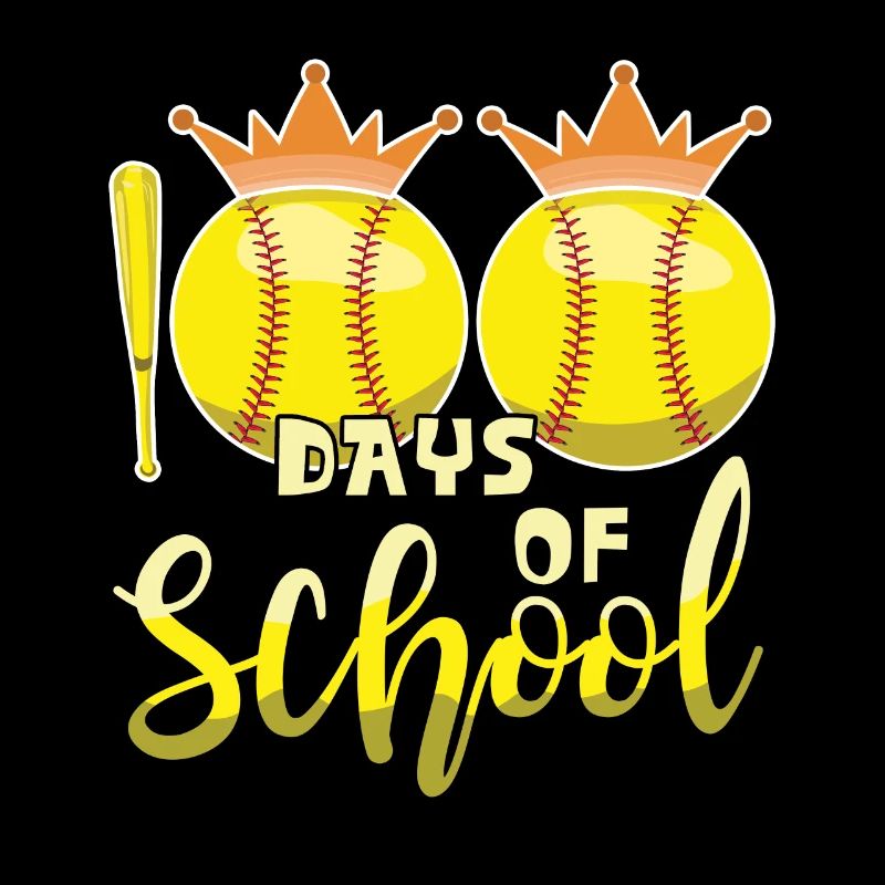 100. Tag Baseball Softball 100 Tage Schule