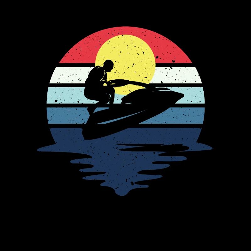 Retro Jet Boat Water Scooter Jet Ski