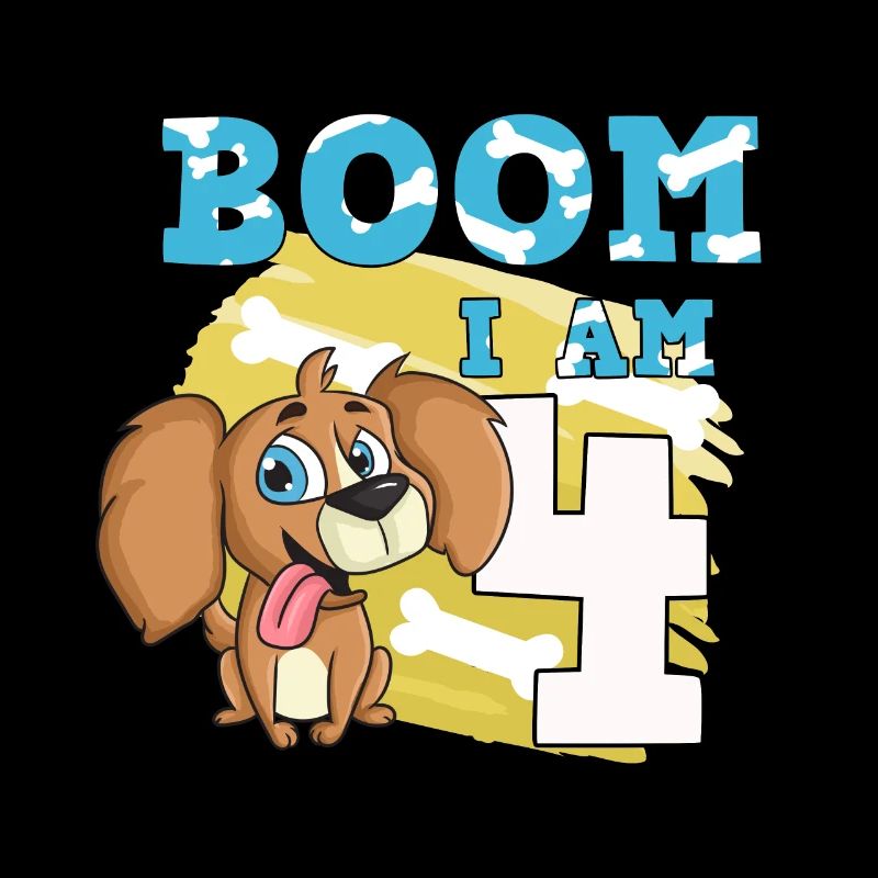 Chien de 4e anniversaire