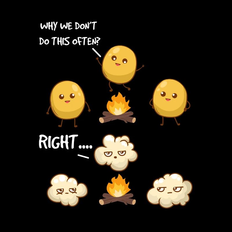 Popcorn Camping Funny Quote Popcorn