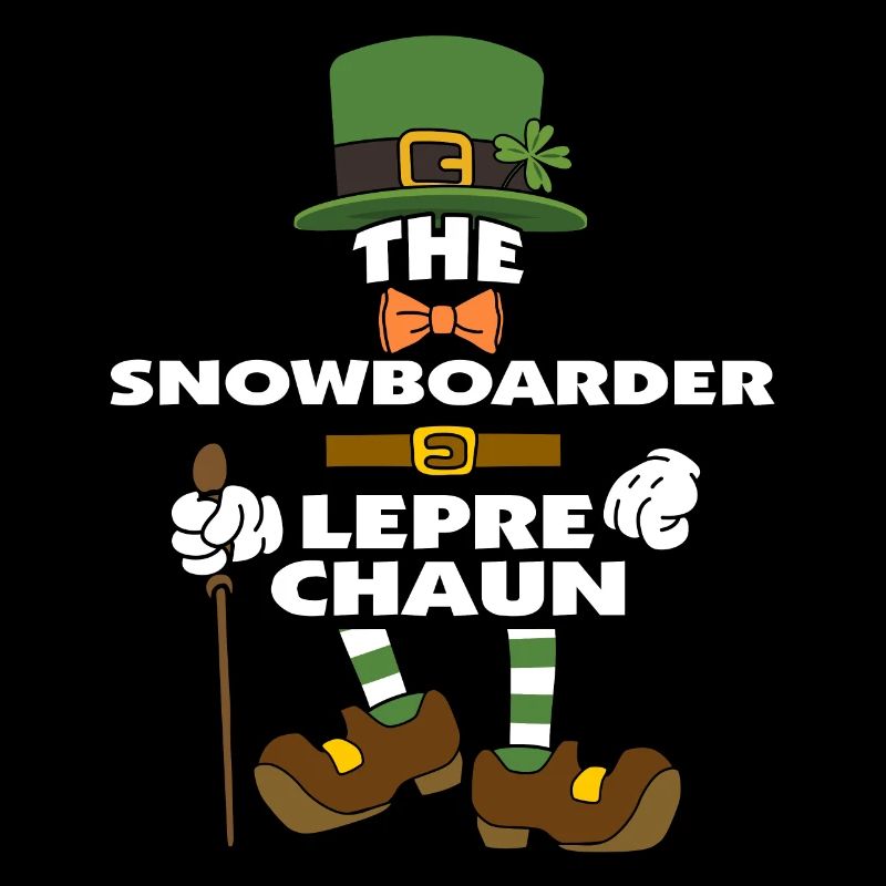 Le Snowboarder Leprechaun St Patrick’s Day