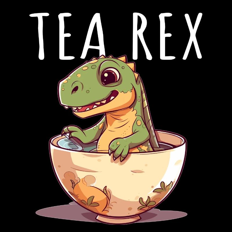 Tea Rex Süßer Dino in Teetasse