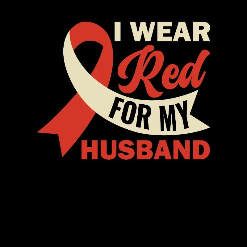 I Wear Red For My Husband - Schlaganfall