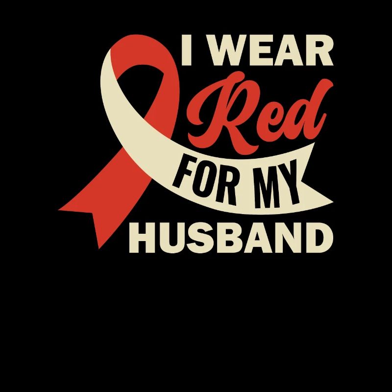 I Wear Red For My Husband - Schlaganfall