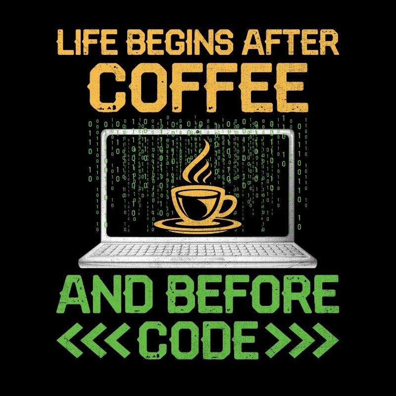 Kaffee-Codierung Programmierer Programmierer Entwickler Nerd Coff