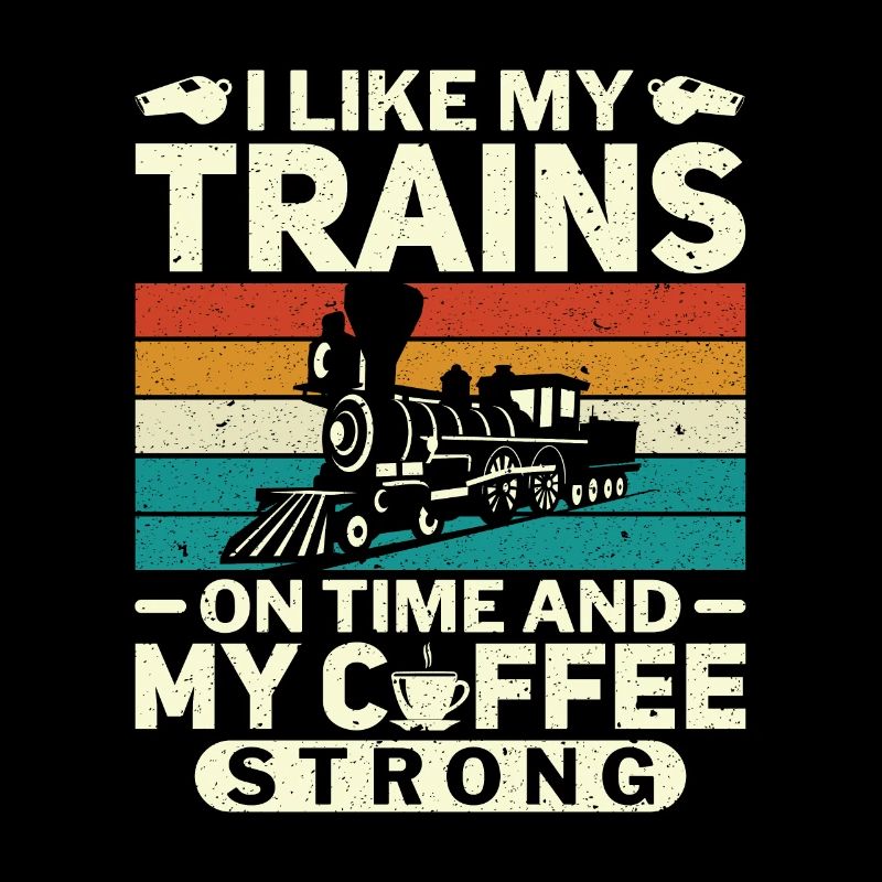 J’aime les trains et le café - Train Driver