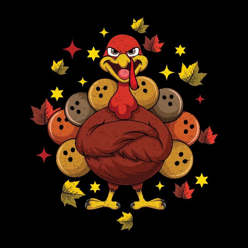 Dankbarer Truthahn Bowling Pin Passend zu Thanksgiving