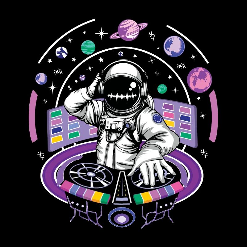 Astronaut DJ Musik Hard Techno Dark Tekno