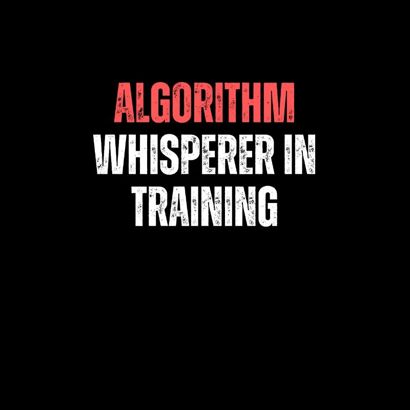 Chuchoteur d’algorithme en formation Drôle de technologie de codage